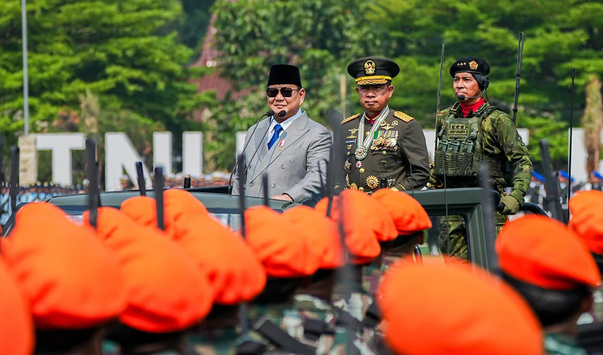 Mensos dan Wamensos Hadiri HUT ke-81 TNI di Cilangkap