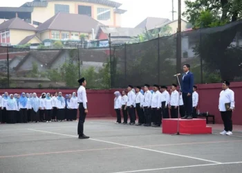 Seluruh karyawan PLN UP3 Malang mengikuti Upacara Peringatan Hari Kesaktian Pancasila. Foto/dok