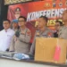 Konferensi pers ungkap kasus peredaran ganja Satresnarkoba Polres Batu. Foto: Azmy