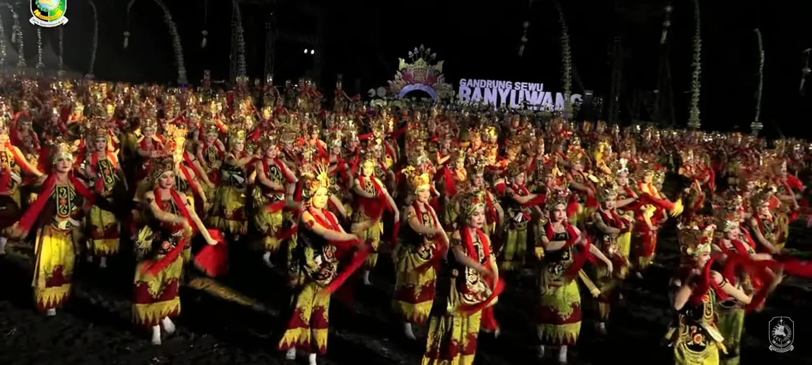 Siswi Sekolah Rakyat Ikut Lestarikan Budaya Banyuwangi Lewat Gandrung Sewu 2026